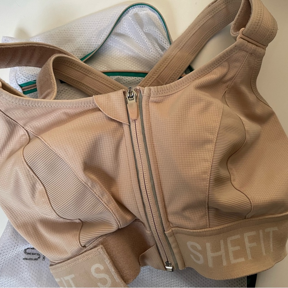 Shefit beige sports bra 1 Luxe